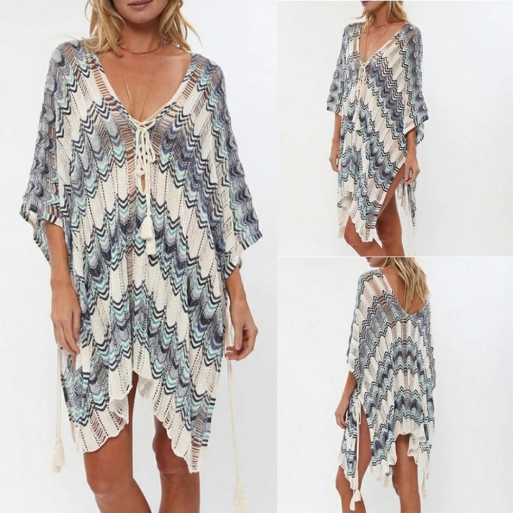 Woven Beach Cover Up - Picture 3 of 10